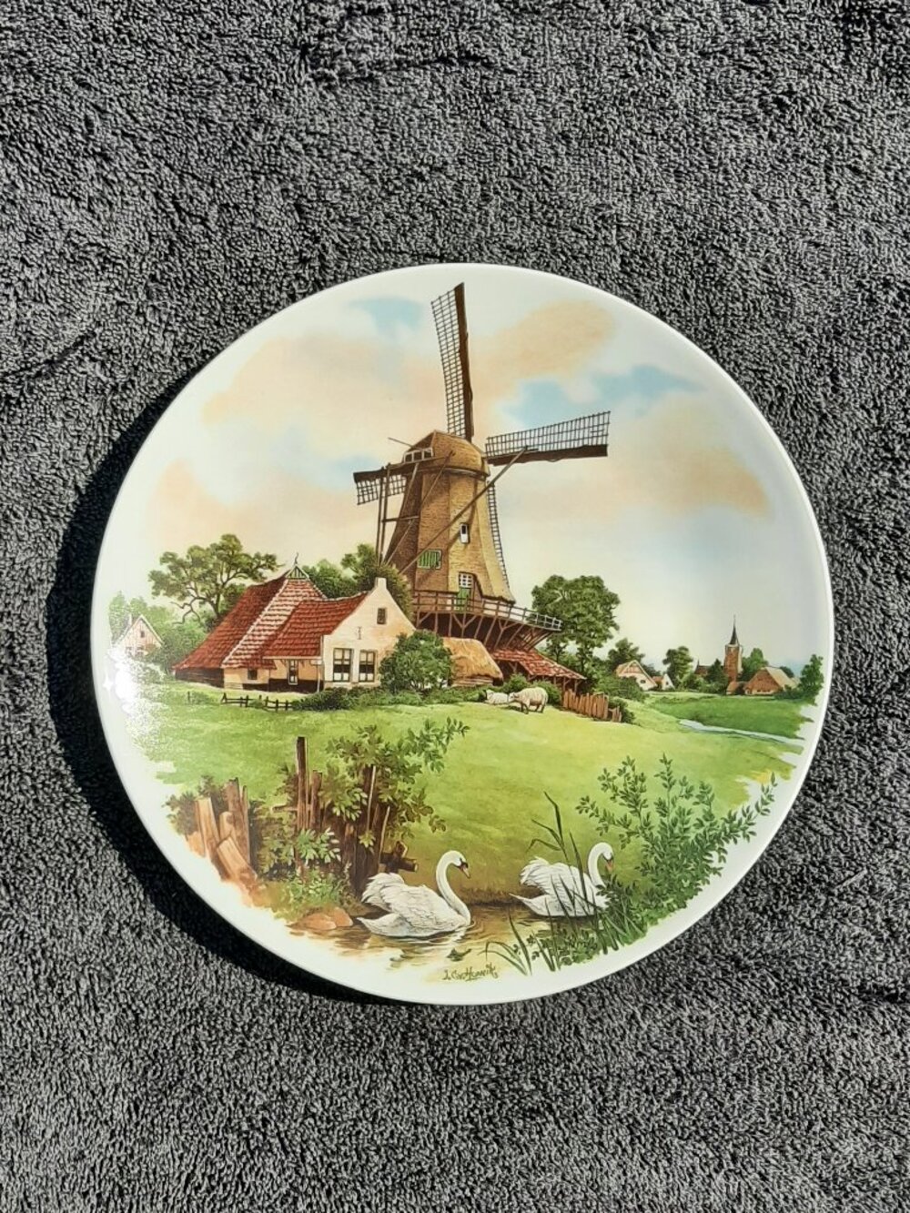 Royal Schwabap Windmill Plate - Decorative Plate - 1984